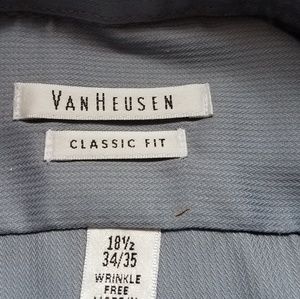 Van Heusen mens grey pin cord shirt